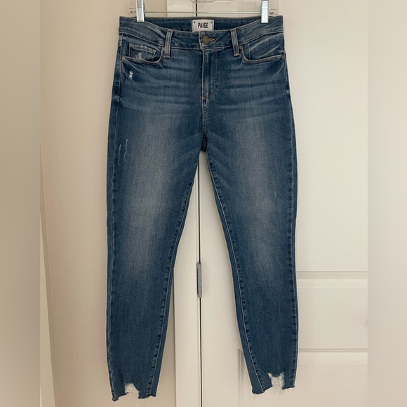 PAIGE Denim - PAIGE Verdugo Ankle Jeans, Size 29 Destroyed Front Ankle Jeans
